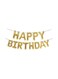 Generic Happy Birthday Letters Hanging Foil Balloon Banner 16inch