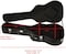 Acoustic Dreadnought Guitar Hardshell Carrying Case Microgroove Flat Guitar Case (40, 41 Inch Guitar Leather Case, Black)