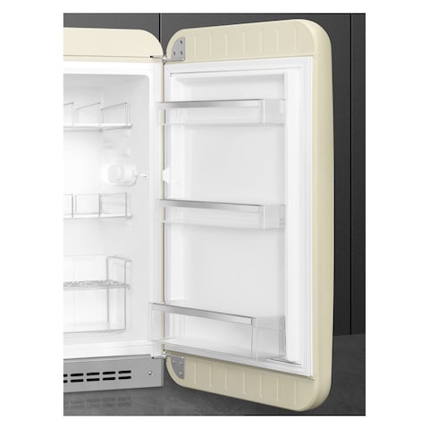 Smeg 50&#39;s Style Aesthetic Single Door Refrigerator FAB10HRCR5 135L Cream