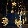 DEALS FOR LESS - Star moon Shape LED string light, Decorative light for Indoor &amp; Outdoor