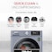 Nobel 8 KG Front Load, 5 KG Drying Capacity With 100% Dry Fully Automatic, 1400 RPM, LED Display, BLDC Inverter Motor, Washer-Dryer Combo NWM860FS Dark Silver