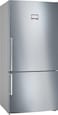 Bosch Series 6 Free-Standing Fridge-Freezer Refrigerator With Freezer At Bottom 186 X 86 Cm Stainless Steel (With Anti-Fingerprint), KGN86AI31M 1 Year Manufacturer Warranty