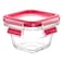 Tefal MasterSeal Square Glass Food Container Red And Clear 180ml