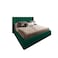 In House Palermo Velvet Bed Frame - Queen - 200x150 cm - Dark Green