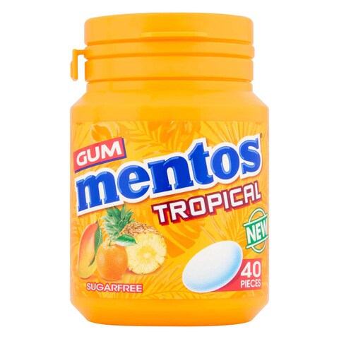 Mentos Sugar Free Tropical Chewing Gum  40 Pieces