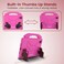 Moxedo Shockproof Protective Case Cover Lightweight Convertible Handle Kickstand for Kids with Pencil Holder Compatible for iPad Mini 6 (Pink)