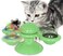 Vsell24 Windmill Cat Toy With Mints Little Bells And Interactive Cat Turntable Massage Toy For Teeth Cleaning Scratching Chewing And Wall Hanging Exercises Green