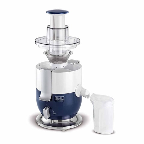 Black and Decker Juicer Extractor - 1000 Watt - White/Blue - JE350