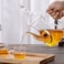 Lushh Heat-Resistant High Borosilicated Arabic Style Clear Glass Teapot 1000ml