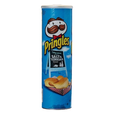 Pringles Salt And Vinegar Crisps 165G