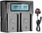 DMK Power DC-01 BP-U30 LCD Dual Battery Charger Compatible With Sony PMW-100, PMW-150, PMW-160, PMW-200, PMW-300, PMW-EX1, PMW-EX1R, PMW-EX3, PMW-EX160, etc.
