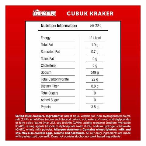 Ulker Cubuk Pretzel Salted Crackers 30GR