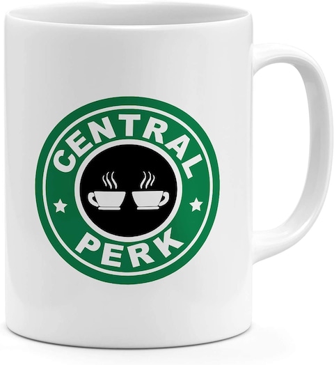Voltx Design Loud Universe Central Perk Friends Ceramic Coffee Mug (White, 11Oz) (VTX-184)