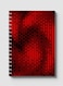 Lowha Spiral Notebook With 60 Sheets And Hard Paper Covers With Swirl Halftone Red Design, For Jotting Notes And Reminders, For Work, University, School