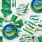 Creative Converting Alligator Hanging Paper Fan for Party Decoration 3-Pieces- 36 Inch x 8 Inch Size- Green