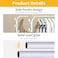 Dreamons Link Clothes clothes hanger Dryer Rail with 8pcs Branch Hook Bottom Storage 120cm Length