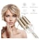 HYX Hair Curling Iron, 3 Barrel Curling Iron Wand,Ceramic Tourmaline Triple Barrels, Dual Voltage Hair Crimper Temperature Adjustable 25mm Hair Crimper,Hair Waving Styling Tools for Women &amp; Girls