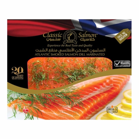 Buy Caviar Classic Land Atlantic Smoked Salmon Dill Marinated 200g in UAE