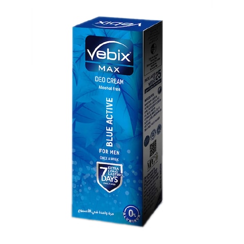 Vibex Men Deodorant Cream Blue Active - 15 Gm
