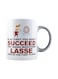 muGGyz Printed Ceramic Coffee Mug White