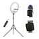 Generic-21 Inch LED Ring Light Photography Lamp Set Stepless Dimmable 3000K-6000K with Tripod Stand 3pcs Phone Holders Remote Control Carrying Bag for Selfie Makeup Live Streaming Vlogging