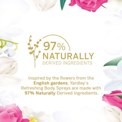 Yardley London English Rose Refreshing Body Spray Clear 150ml