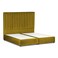In House Alkmar Velvet Bed Frame - King - 200x200 cm - Gold