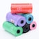 Generic-Pet garbage bag 15pcs / one roll dog feces cat cleaning pick up