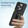 Remson Mag-X Phone Grip Strap with Magnetic Phone Kickstand (Black/Neon Green)