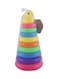 Generic Rainbow Ring Stacking With Duck Toy