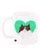 A  Design Mug White/Green/Red 12ounce