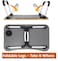 LVISH Foldable Laptop Desk Brown 60x40x28cm for Bed with iPad Slot &amp; Cup Holder &ndash; Adjustable Lap Tray, Non-Slip Legs, Portable Table for Work, Study &amp; Reading