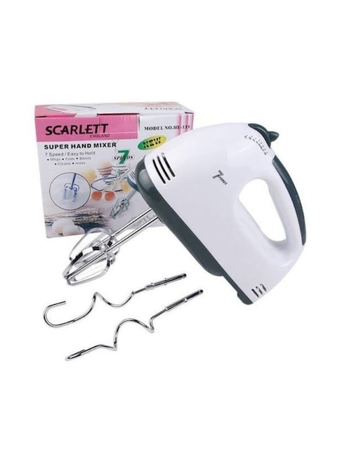 Scarlett Portable Handmixer 180W He-133 White/Grey