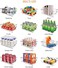 Large Refrigerator Organizer Bins, Wide Clear Stackable Pantry Food Storage Bins For Kitchen Organization &amp; Storage (2 Pcs)