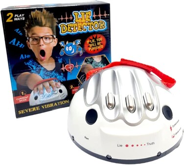 Micro Electric Shock Lie Detector, Shocking Liar Party Game Interesting True or Dare Game Lie Detector Toy Polygraph Entertainment Shock Game