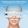 Eye Massager Rechargeable with Heat, Air Pressure and Vibration Massage, Dry Eye Mask with Heat Intensity Adjustable, Portable Sleep Mask for Relieving Eye Fatigue and Eye Strain