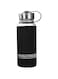 Royalford Glass Water Bottle With Cover Clear/Black