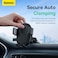 Baseus UltraControl Univesal 360 Degree Car Holder Dashboard And Windshield Phone Mount Auto Clamping Phone Holder Applicable For 5.4 To 7.2 Inches Mobile Devices Black