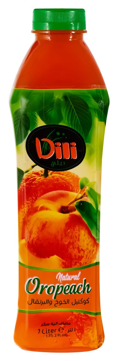 Dili Orange &amp; Peach Cocktail Juice - 1 Liter