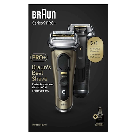 Braun Series 9 Pro+ Electric Shaver 9569cc, Gold
