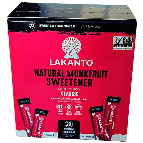 Lakanto Monkfruit Zero Calories Sweetener Sachet 100g