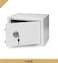 Rubik Key Operated Locker Safe Deposit Box Security Money Cash Safety Box With Key For Home Office (35x25x25cm) White