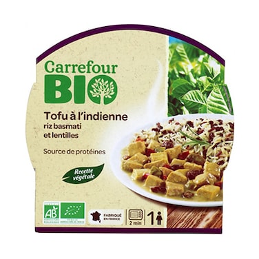 Carrefour Bio Tofu A L&#39;Indienne 300GR