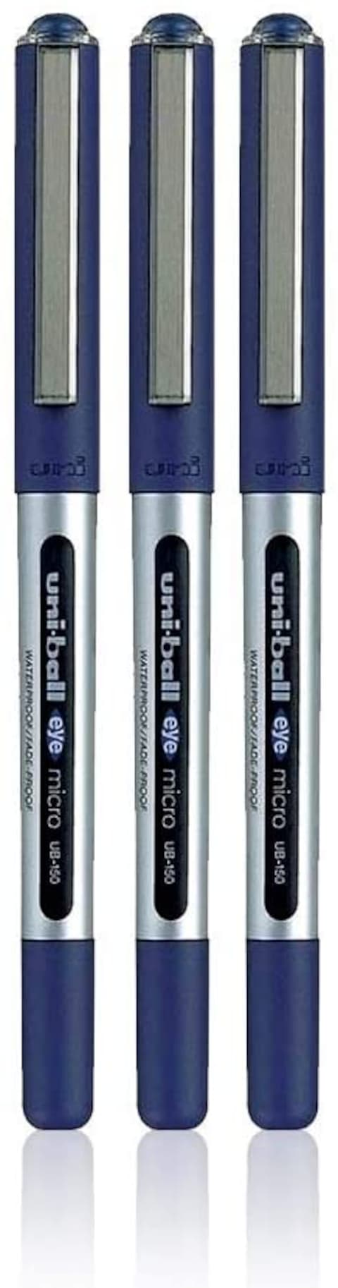 Generic Uni-Ball Eye Ub-150 Blue [Pack Of 3] Micro 0.5mm Tip Rollerball Pen