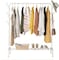 Generic Clothes Rack, U-Hoome Metal Clothes Hanging Heavy Duty Indoor Bedroom Clothes Coat Stand Shoes Rack With Top Rod And Lower Storage Shelf Coat Rack With 1-Tier Shelves, Black