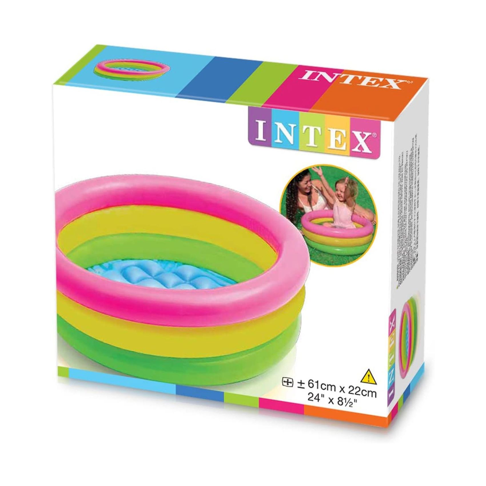 Intex Sunset Glow Baby Pool 57107 Multicolour