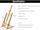 Generic Wood Wooden Easel Stand High Density Pine Wood For Sketch Painting Tabletop Artist Painting Display