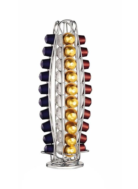 Generic - Nespresso Capsule Holder 40 Pods Silver 175X175X405Millimeter