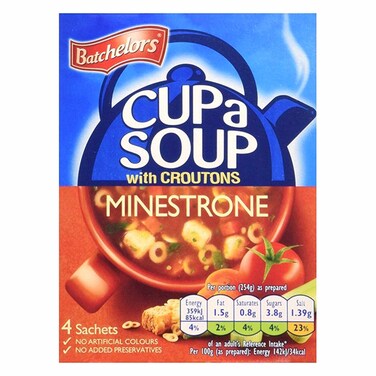 BATCHELORS CUPASOUP MINESTRONE4PCS