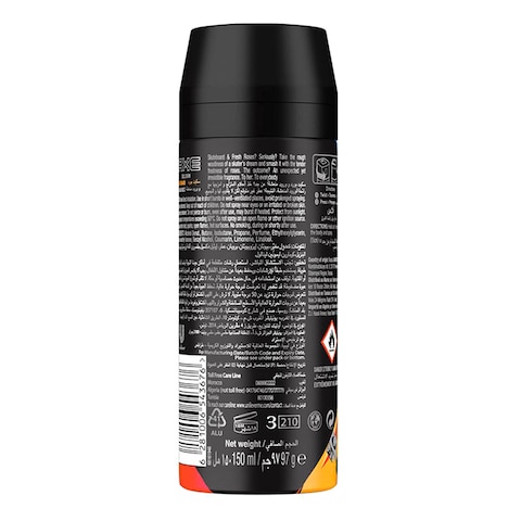 Axe Antiperspirant Deodorant Spray For Men Skateboard &amp; Fresh Roses 150ml